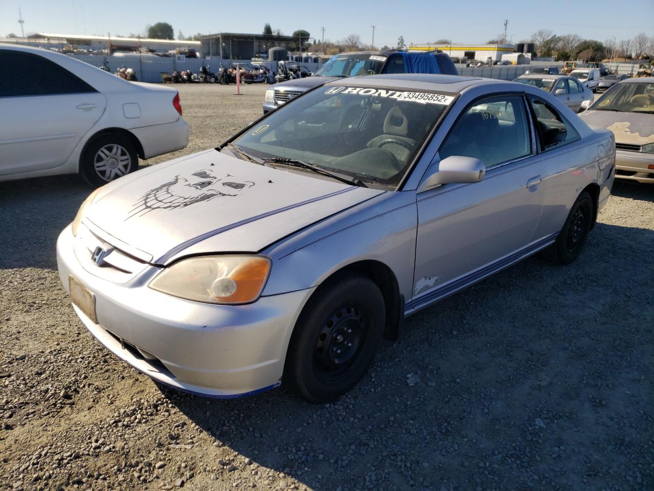 Photo 2 from auction – 2001 HONDA CIVIC SI with VIN 1HGEM22951L093343