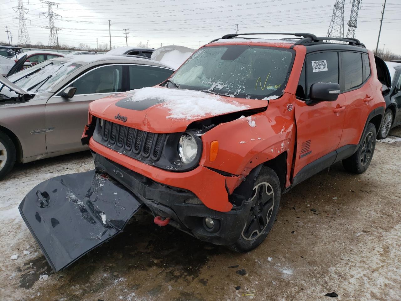 Photo 2 from auction – 2017 JEEP RENEGADE T with VIN ZACCJBCB5HPE41650