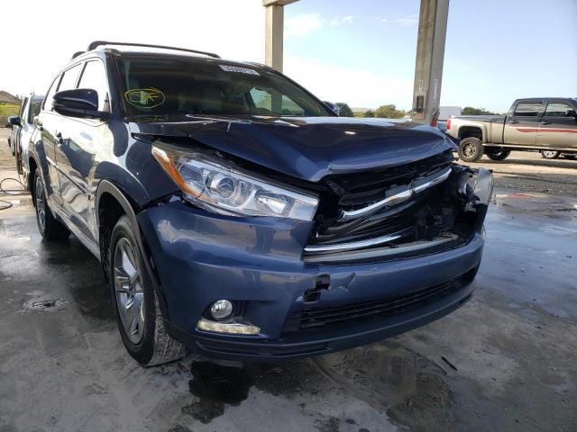 TOYOTA HIGHLANDER 2016 with VIN 5TDDKRFH2GS279794 - Photo from auction