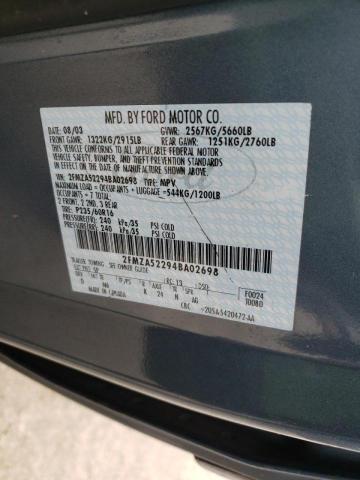 Foto 10 de la subasta – 2004 FORD FREESTAR S con VIN 2FMZA52294BA02698