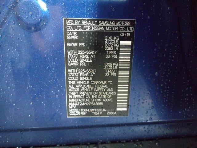 Photo 10 from auction – 2019 NISSAN ROGUE S with VIN KNMAT2MVXKP543685