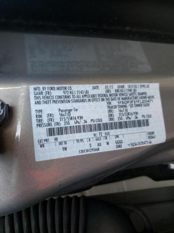 Photo 10 from auction – 2015 FORD FOCUS SE with VIN 1FADP3F21FL233471