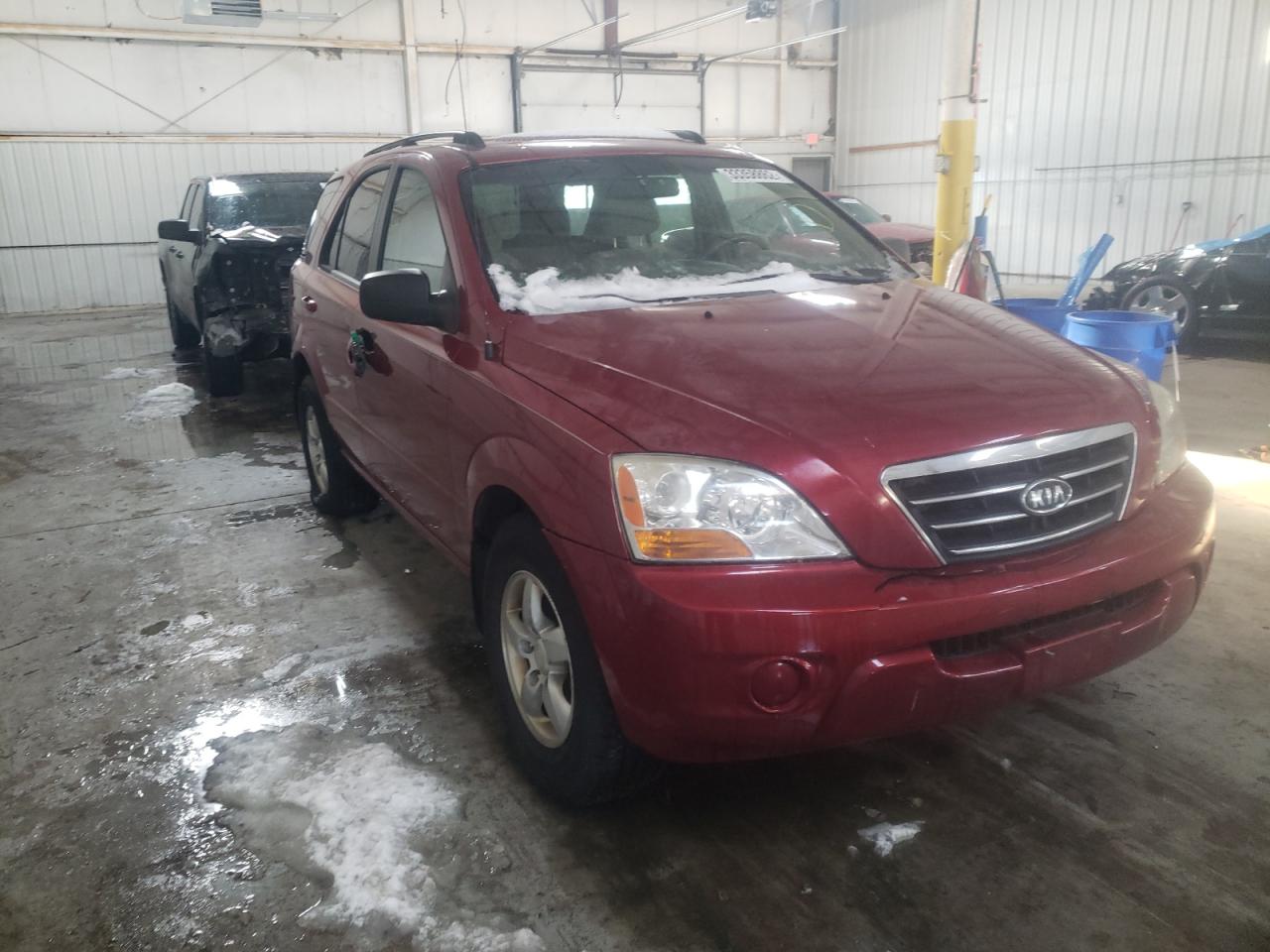 KIA SORENTO EX 2008 with VIN KNDJD735485836918 - Photo from auction