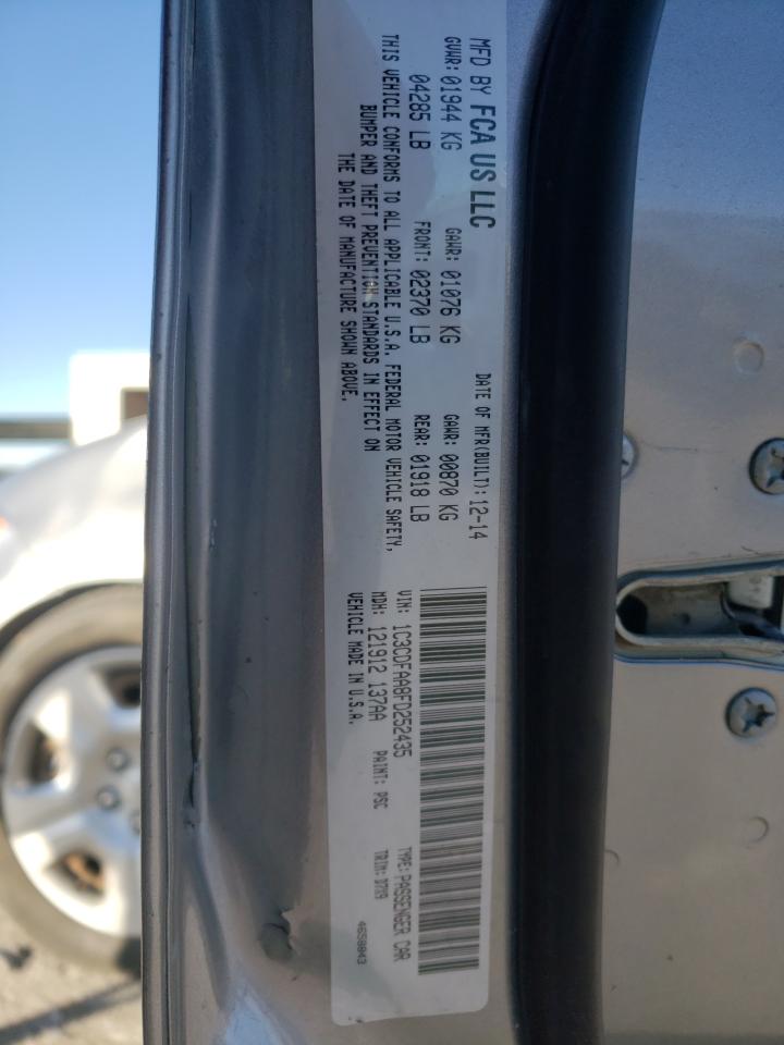 Photo 10 from auction – 2015 DODGE DART SE with VIN 1C3CDFAA8FD252435