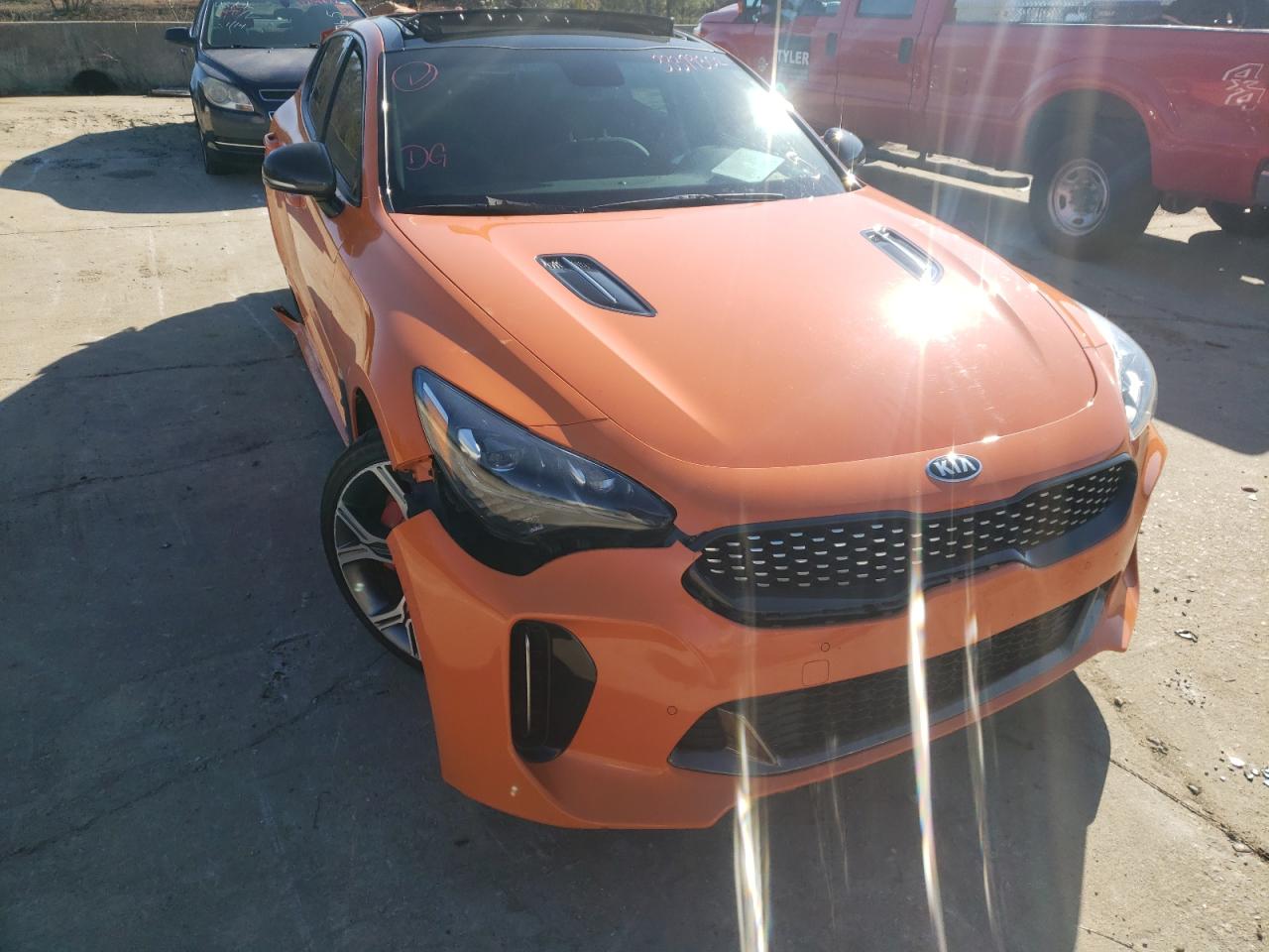 KIA STINGER GT 2019 with VIN KNAE35LC7K6069121 - Photo from auction