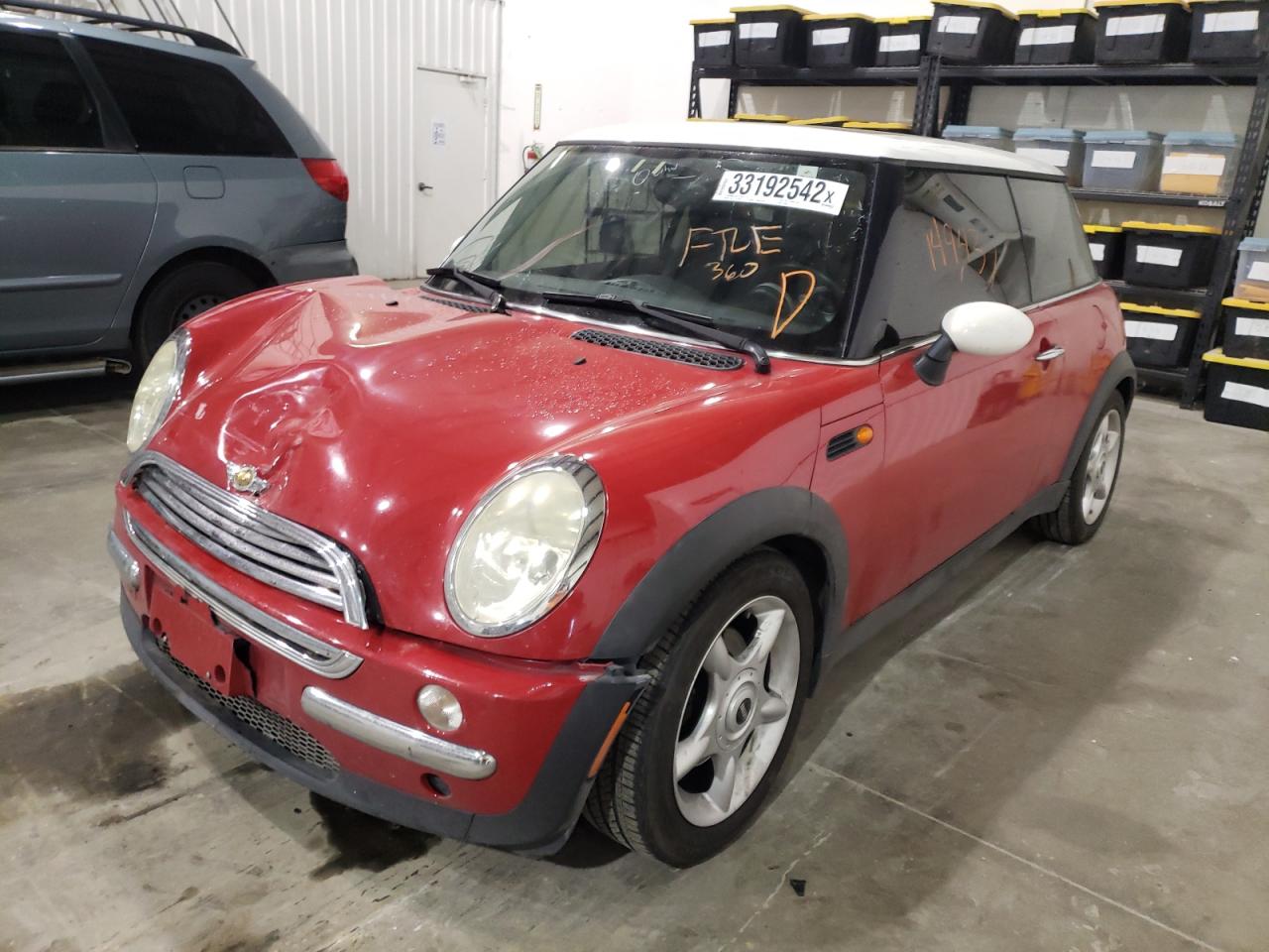 Photo 2 from auction – 2003 MINI COOPER with VIN WMWRC33423TE19534