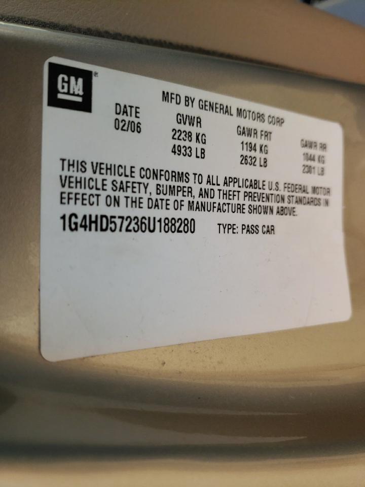 Photo 10 from auction – 2006 BUICK LUCERNE CX with VIN 1G4HD57236U188280