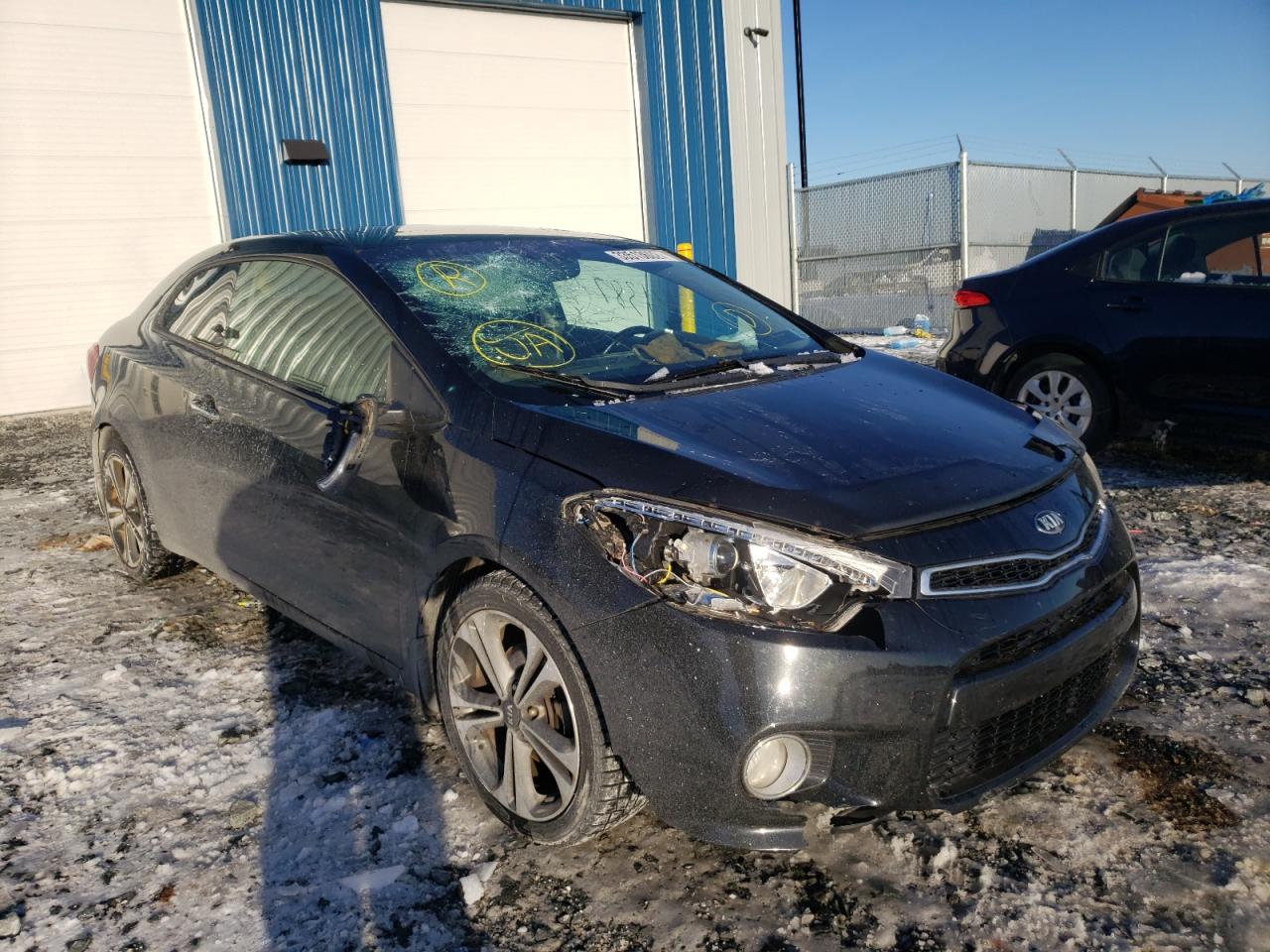 KIA FORTE EX 2015 with VIN KNAFX6A86F5305802 - Photo from auction