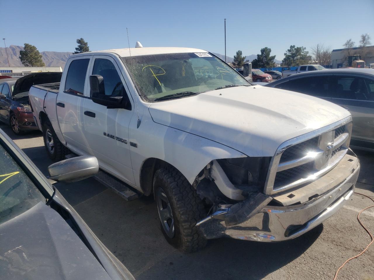 DODGE RAM 1500 S 2012 with VIN 1C6RD7KTXCS290579 - Photo from auction