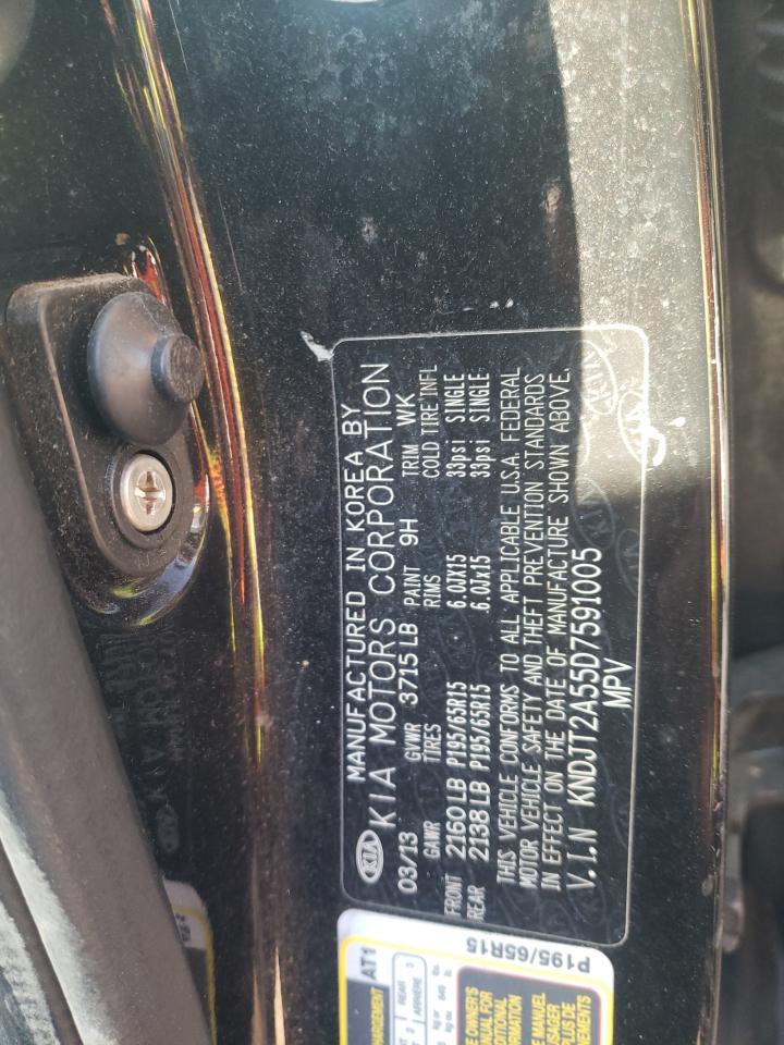 Photo 10 from auction – 2013 KIA SOUL with VIN KNDJT2A55D7591005