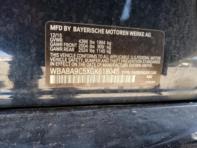 Photo 10 from auction – 2016 BMW 320 I with VIN WBA8A9C5XGK618045