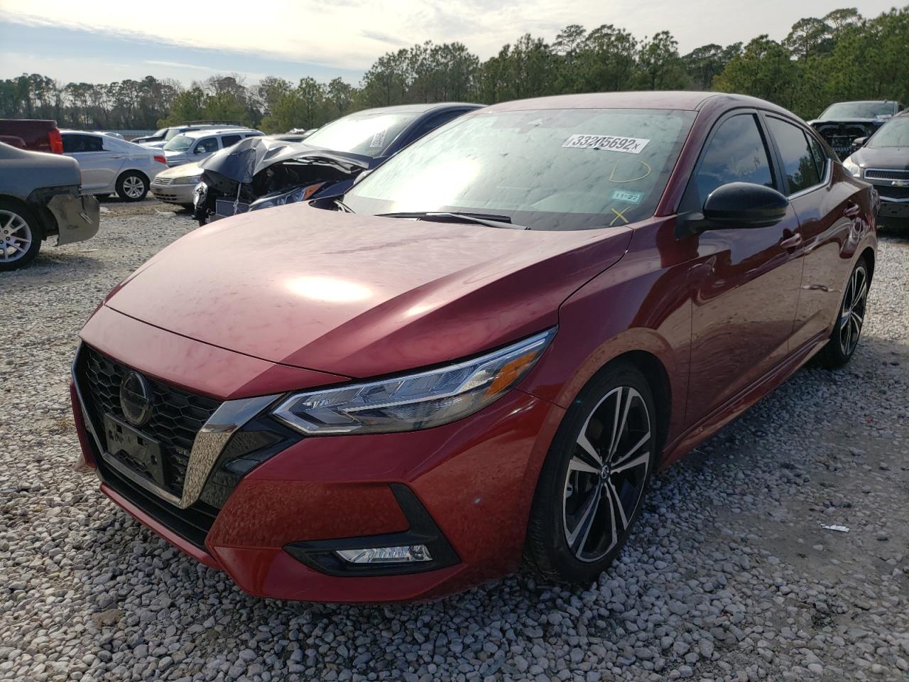 Photo 2 from auction – 2020 NISSAN SENTRA SR with VIN 3N1AB8DV3LY270355