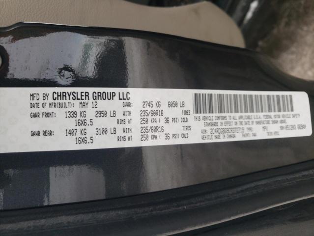 Photo 10 from auction – 2012 DODGE GRAND CARA with VIN 2C4RDGBG9CR372719