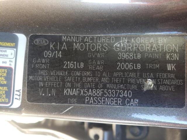 Photo 10 from auction – 2015 KIA FORTE EX with VIN KNAFX5A88F5337340