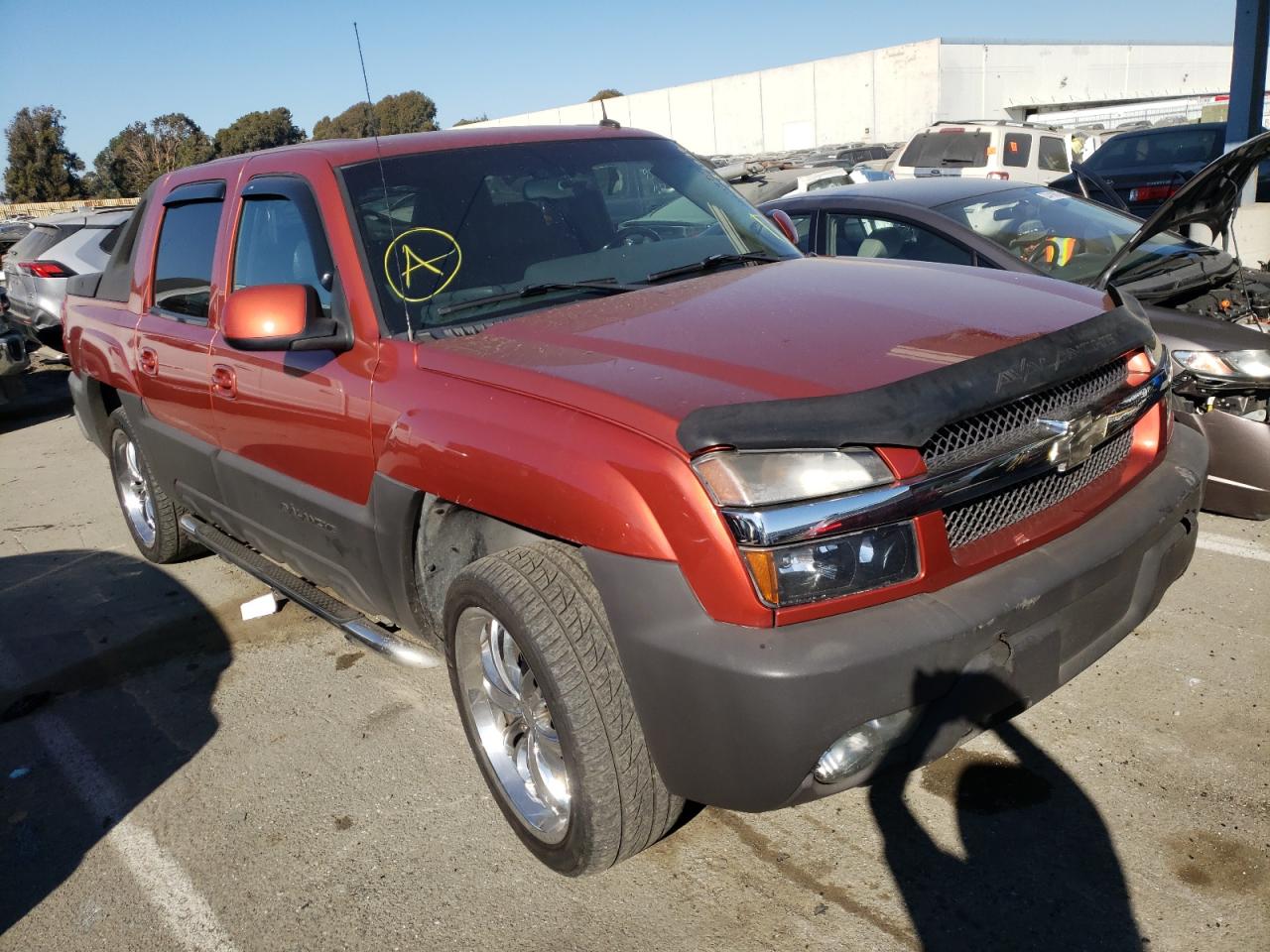 CHEVROLET AVALANCHE 2003 with VIN 3GNEC13T93G302743 - Photo from auction