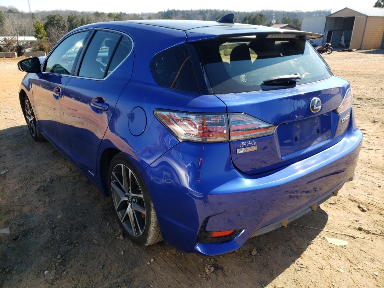 Photo 3 from auction – 2016 LEXUS CT 200 with VIN JTHKD5BH2G2260605