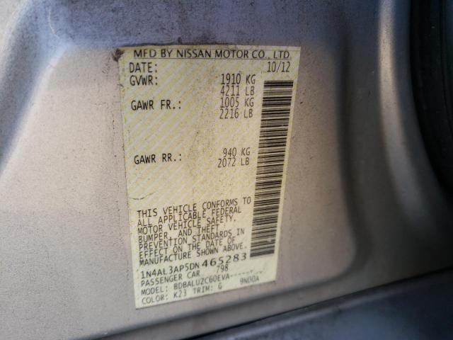 Photo 10 from auction – 2013 NISSAN ALTIMA 2.5 with VIN 1N4AL3AP5DN465283