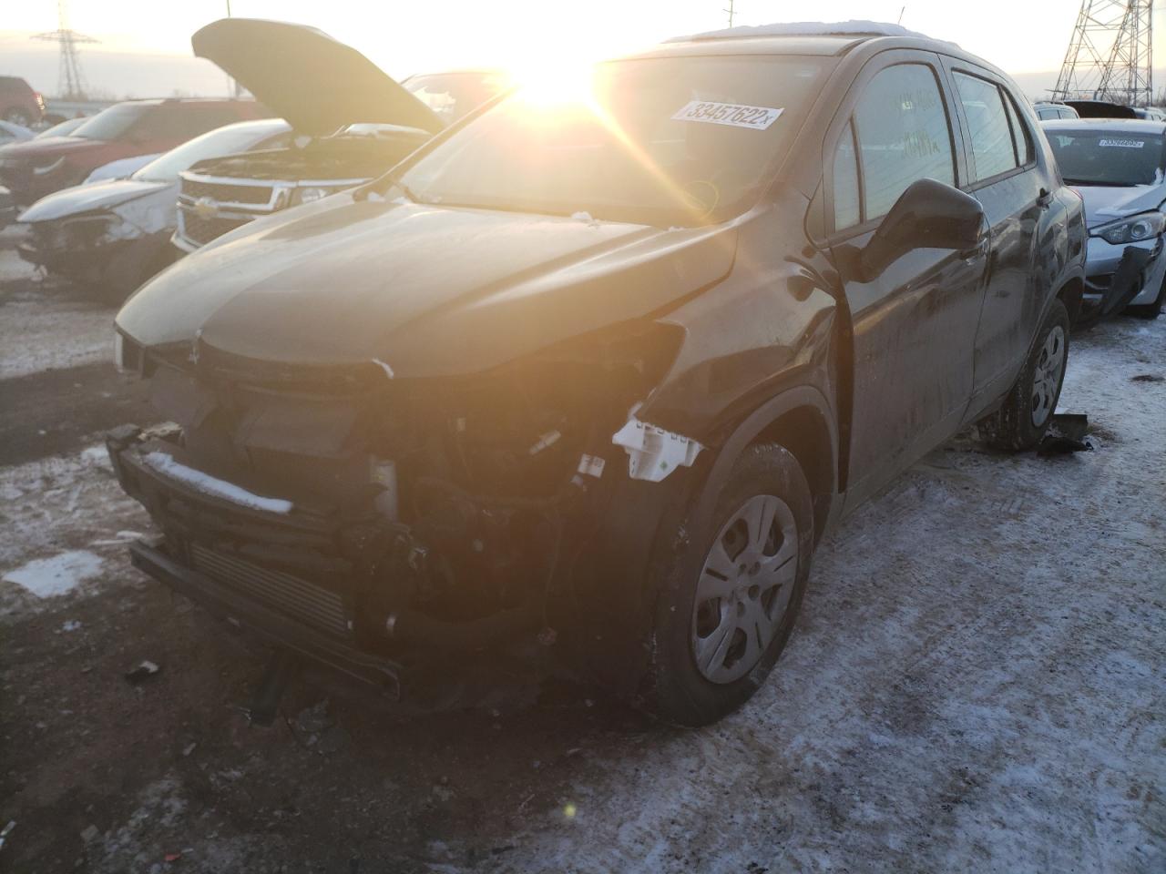 Photo 2 from auction – 2018 CHEVROLET TRAX LS with VIN 3GNCJKSB0JL192262