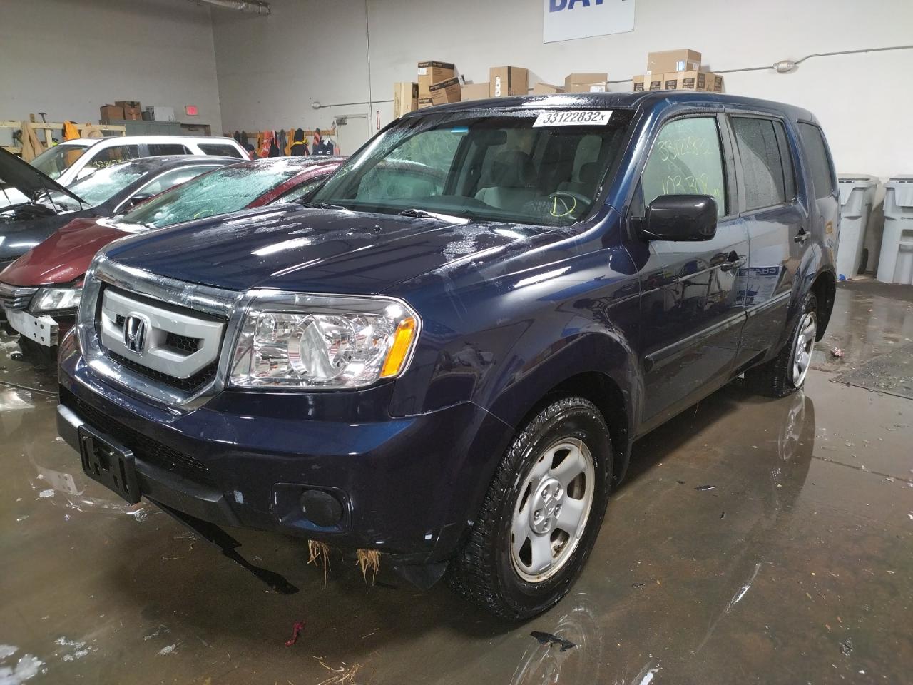 Photo 2 from auction – 2011 HONDA PILOT LX with VIN 5FNYF4H23BB036980