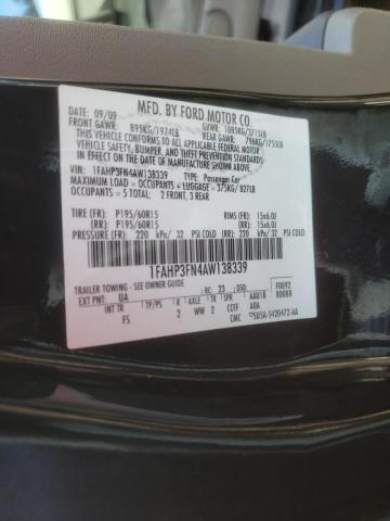 Photo 10 from auction – 2010 FORD FOCUS SE with VIN 1FAHP3FN4AW138339