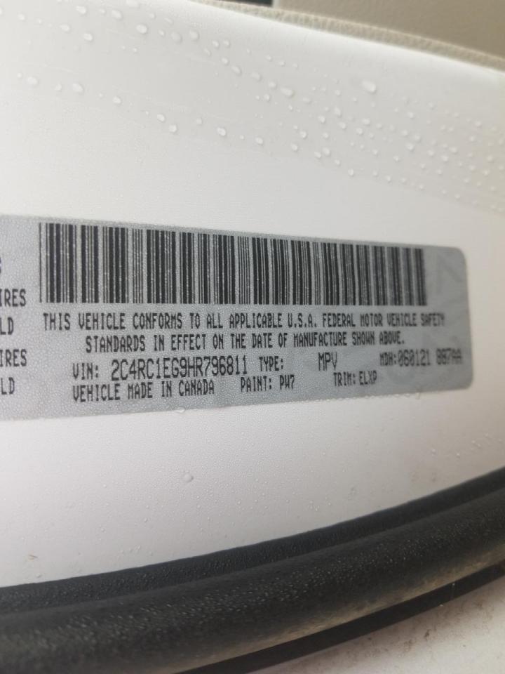 Photo 10 from auction – 2017 CHRYSLER PACIFICA T with VIN 2C4RC1EG9HR796811