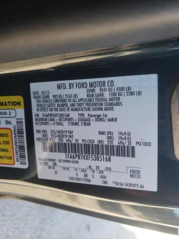 Photo 10 from auction – 2015 FORD MUSTANG with VIN 1FA6P8THXF5385168