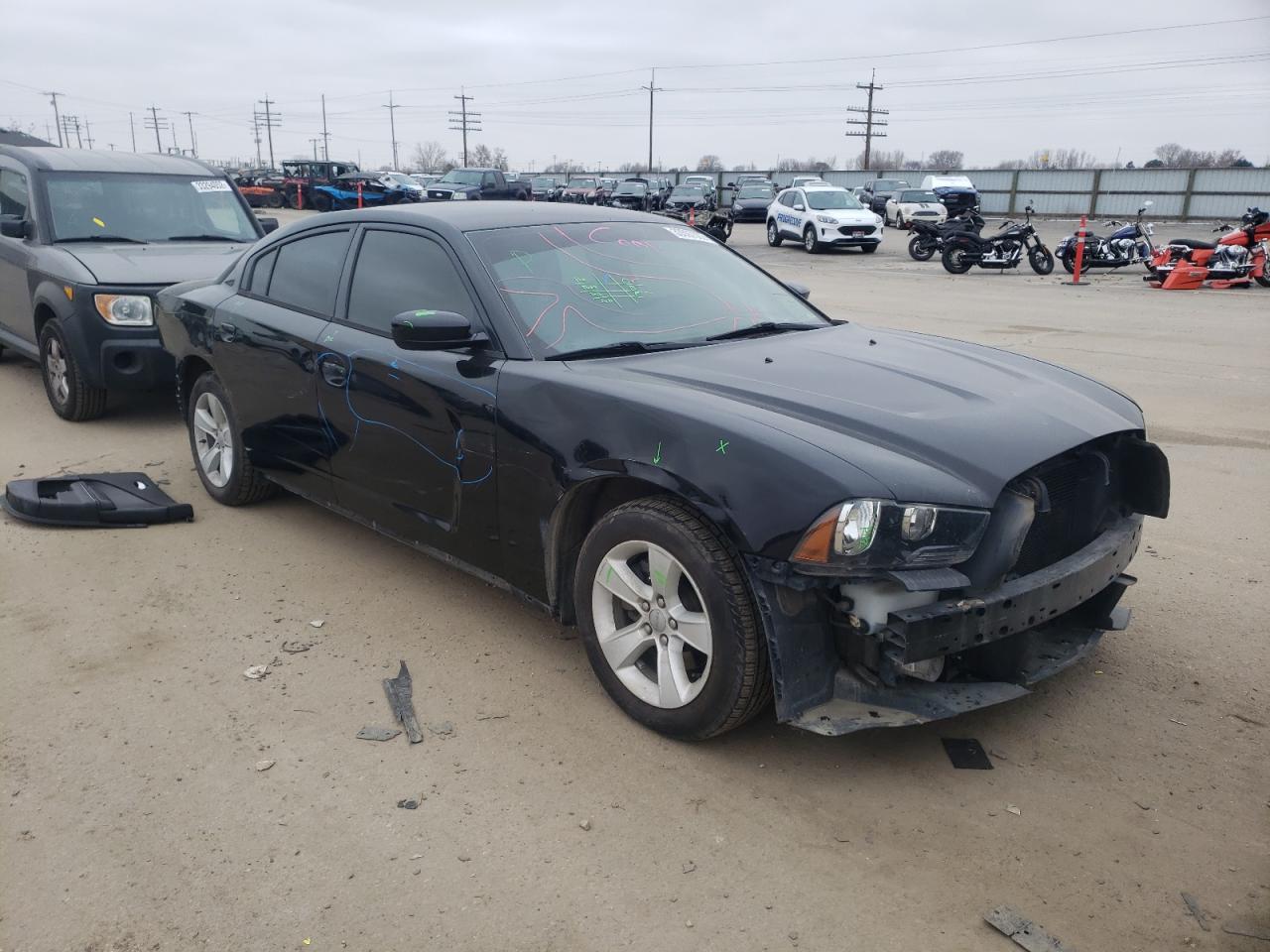 DODGE CHARGER SE 2014 with VIN 2C3CDXBG3EH170820 - Photo from auction
