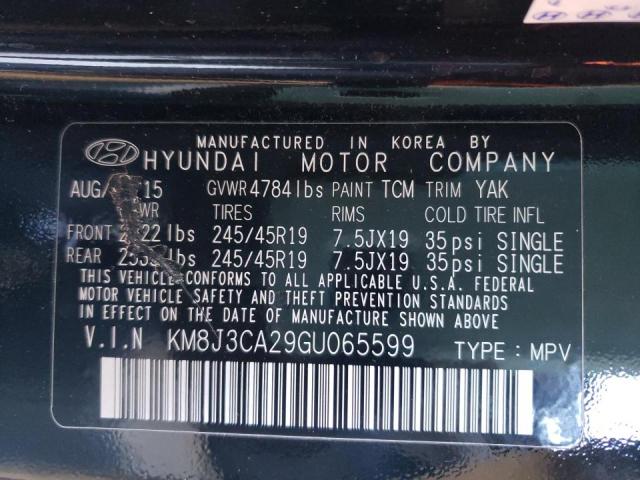 Photo 10 from auction – 2016 HYUNDAI TUCSON LIM with VIN KM8J3CA29GU065599