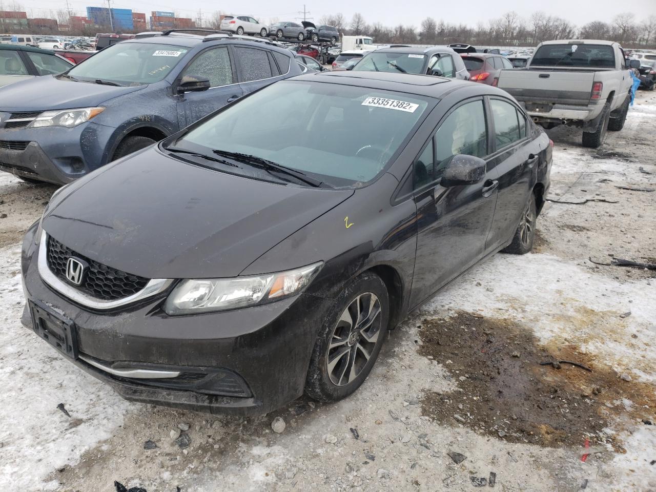 Photo 2 from auction – 2013 HONDA CIVIC EX with VIN 19XFB2F8XDE028947