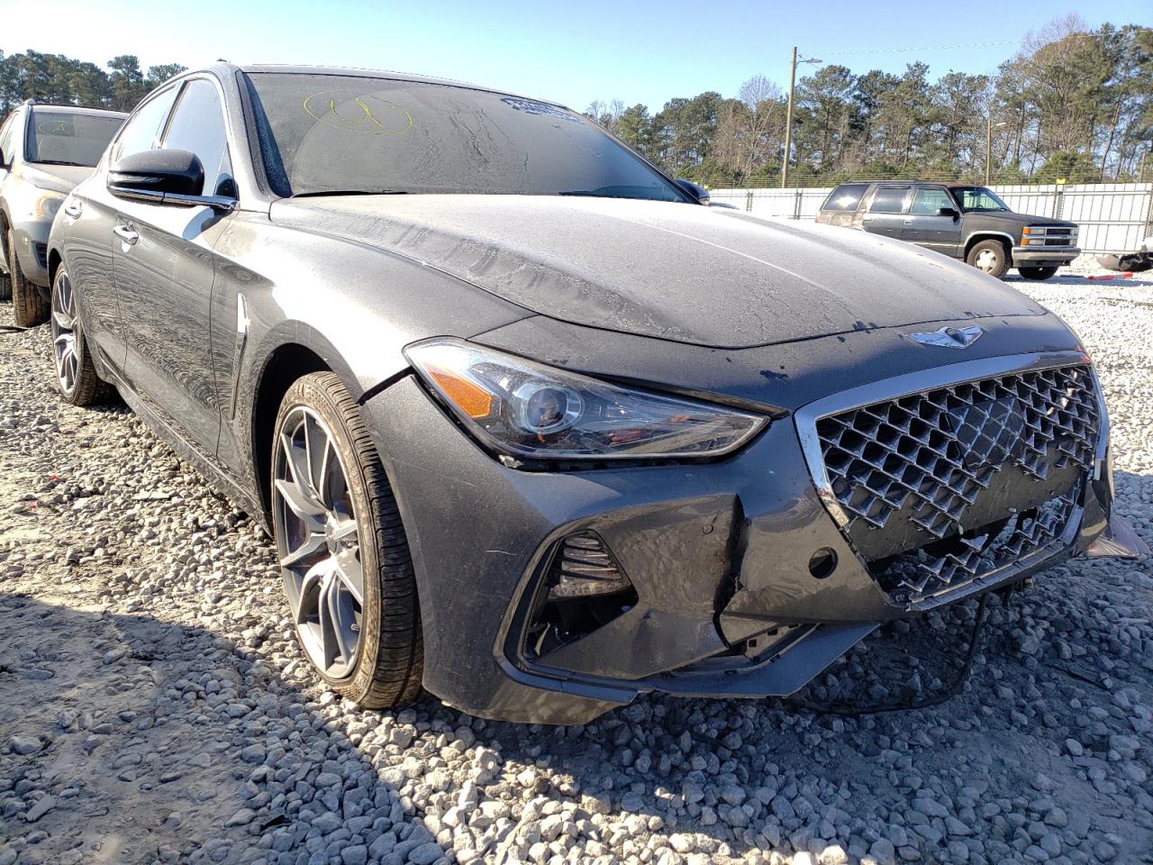 GENESIS G70 ELITE 2019 with VIN KMTG74LE5KU017446 - Photo from auction
