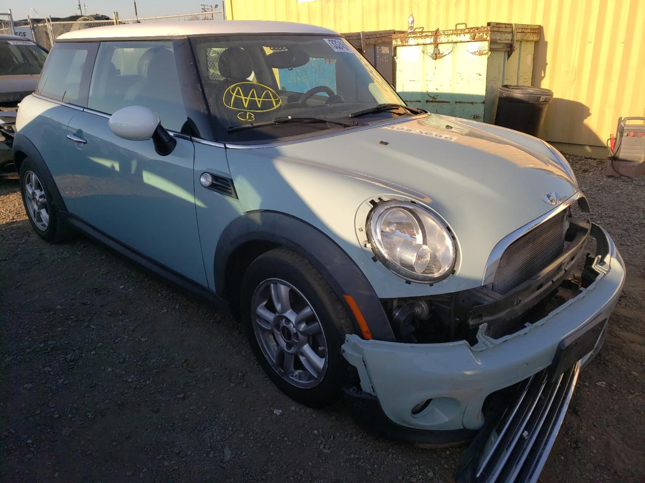 MINI COOPER 2013 with VIN WMWSU3C5XDT685356 - Photo from auction