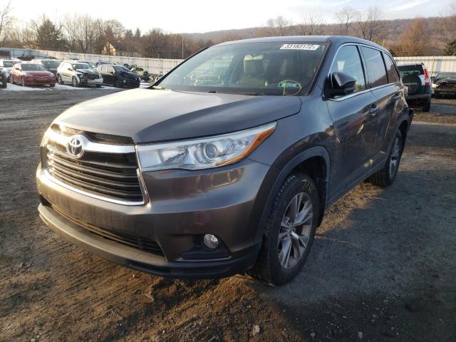 Photo 2 from auction – 2015 TOYOTA HIGHLANDER with VIN 5TDBKRFH5FS169666