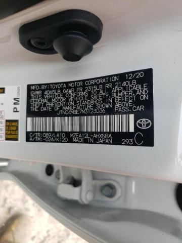 Photo 10 from auction – 2021 TOYOTA COROLLA XS with VIN JTNC4MBE7M3123036