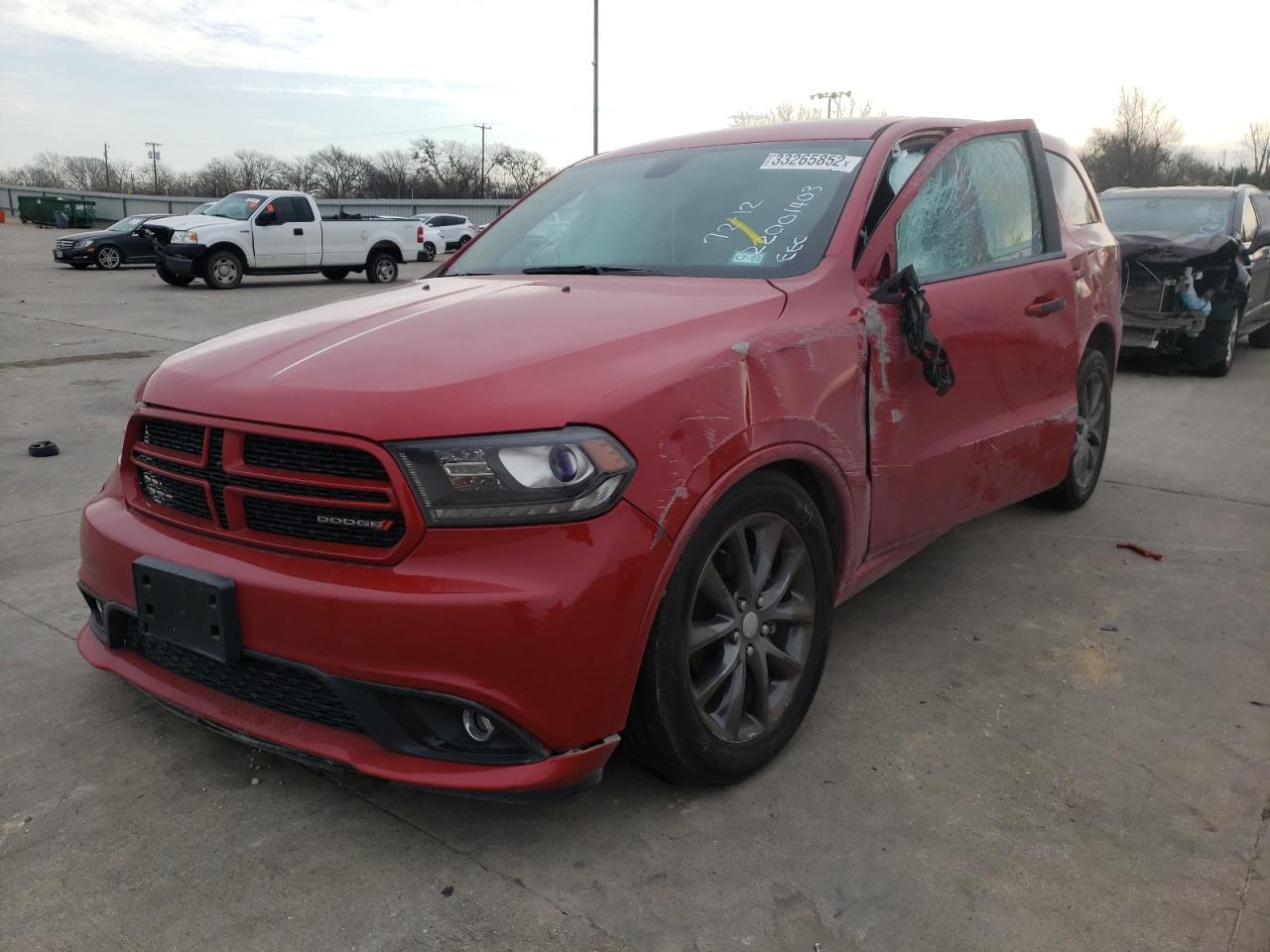 Photo 2 from auction – 2015 DODGE DURANGO SX with VIN 1C4RDHAG4FC222618