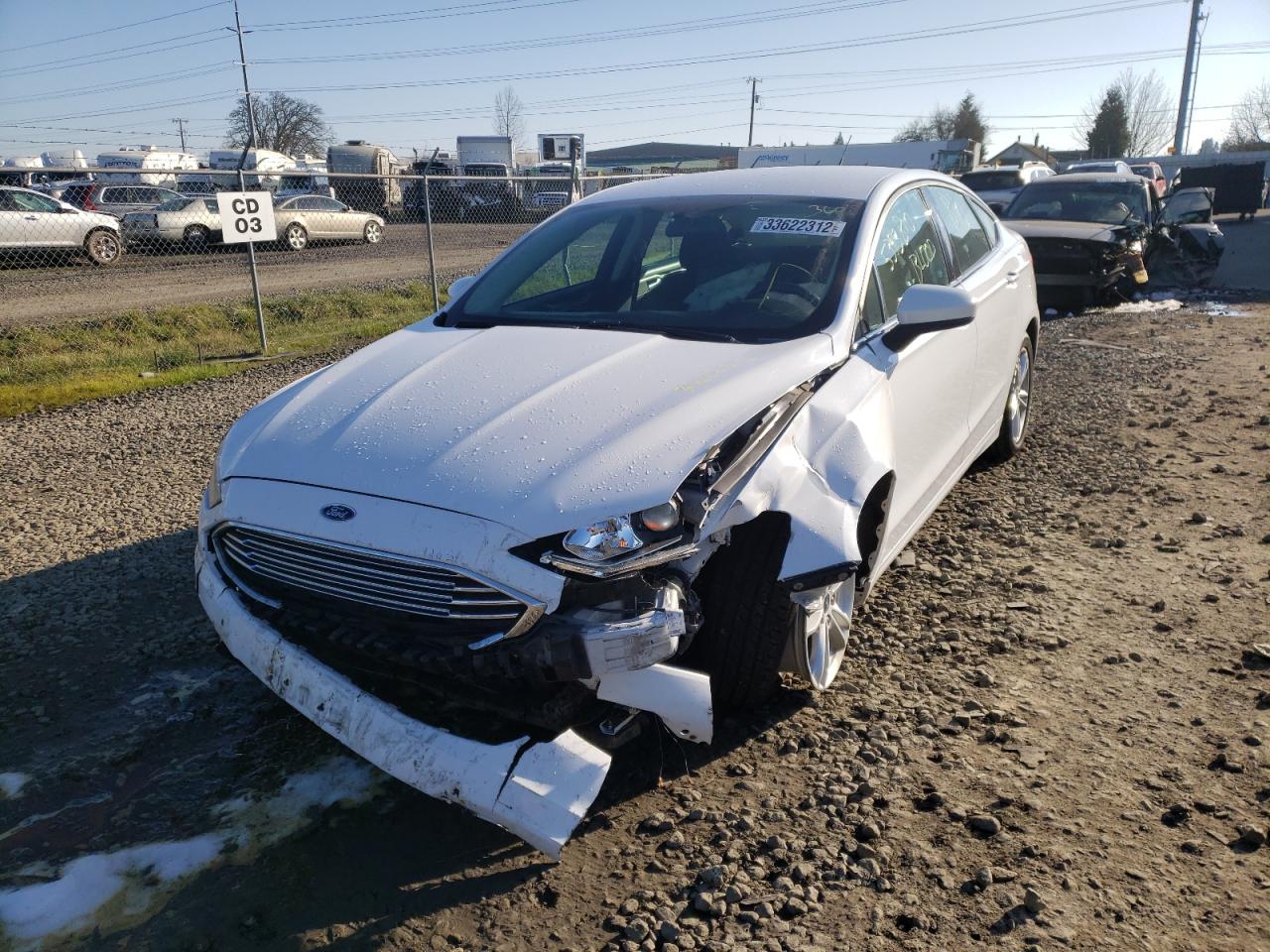 Photo 2 from auction – 2018 FORD FUSION SE with VIN 3FA6P0H70JR123733