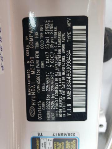 Photo 10 from auction – 2016 HYUNDAI TUCSON LIM with VIN KM8J33A48GU098434