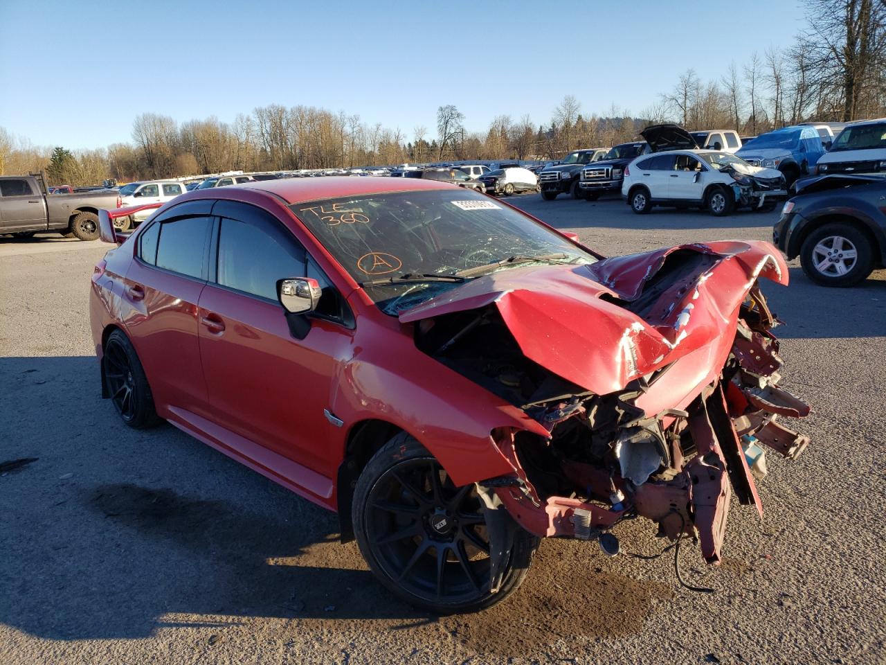 SUBARU WRX STI 2015 with VIN JF1VA2P66F9816634 - Photo from auction
