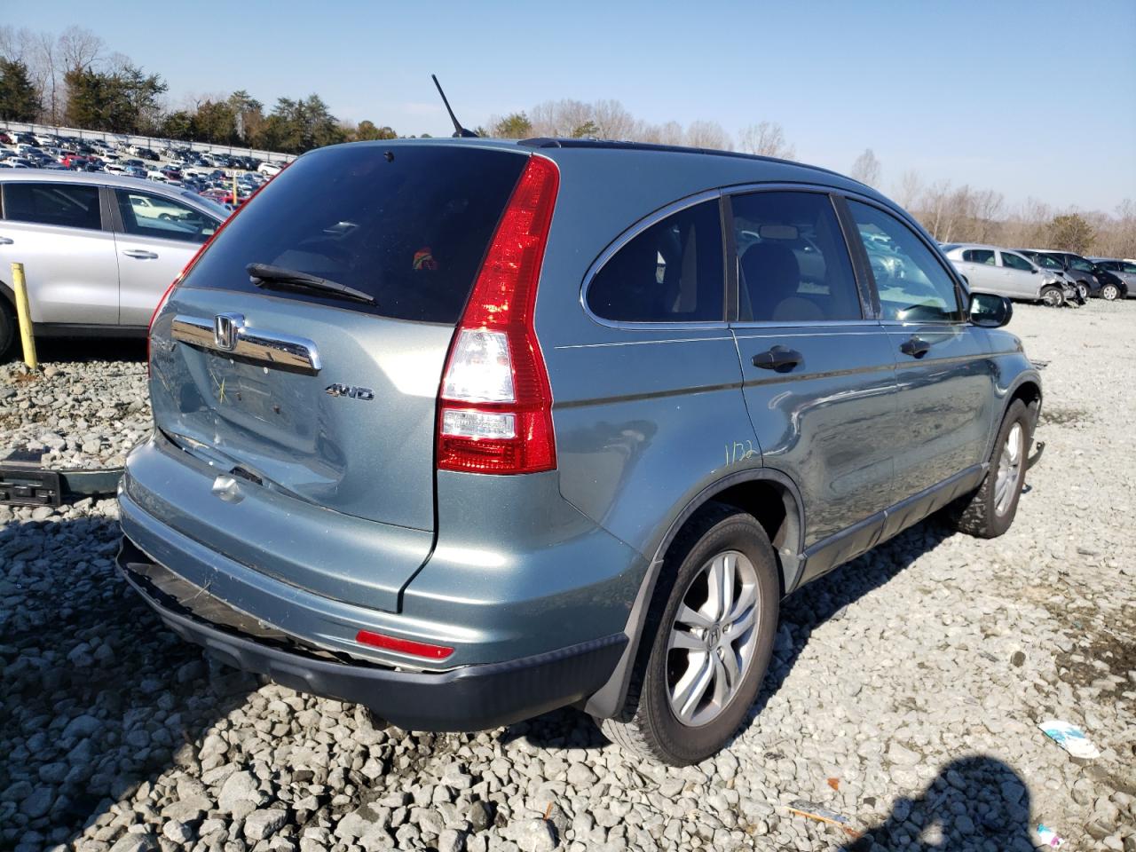 Photo 4 from auction – 2011 HONDA CR-V EX with VIN 5J6RE4H50BL056256