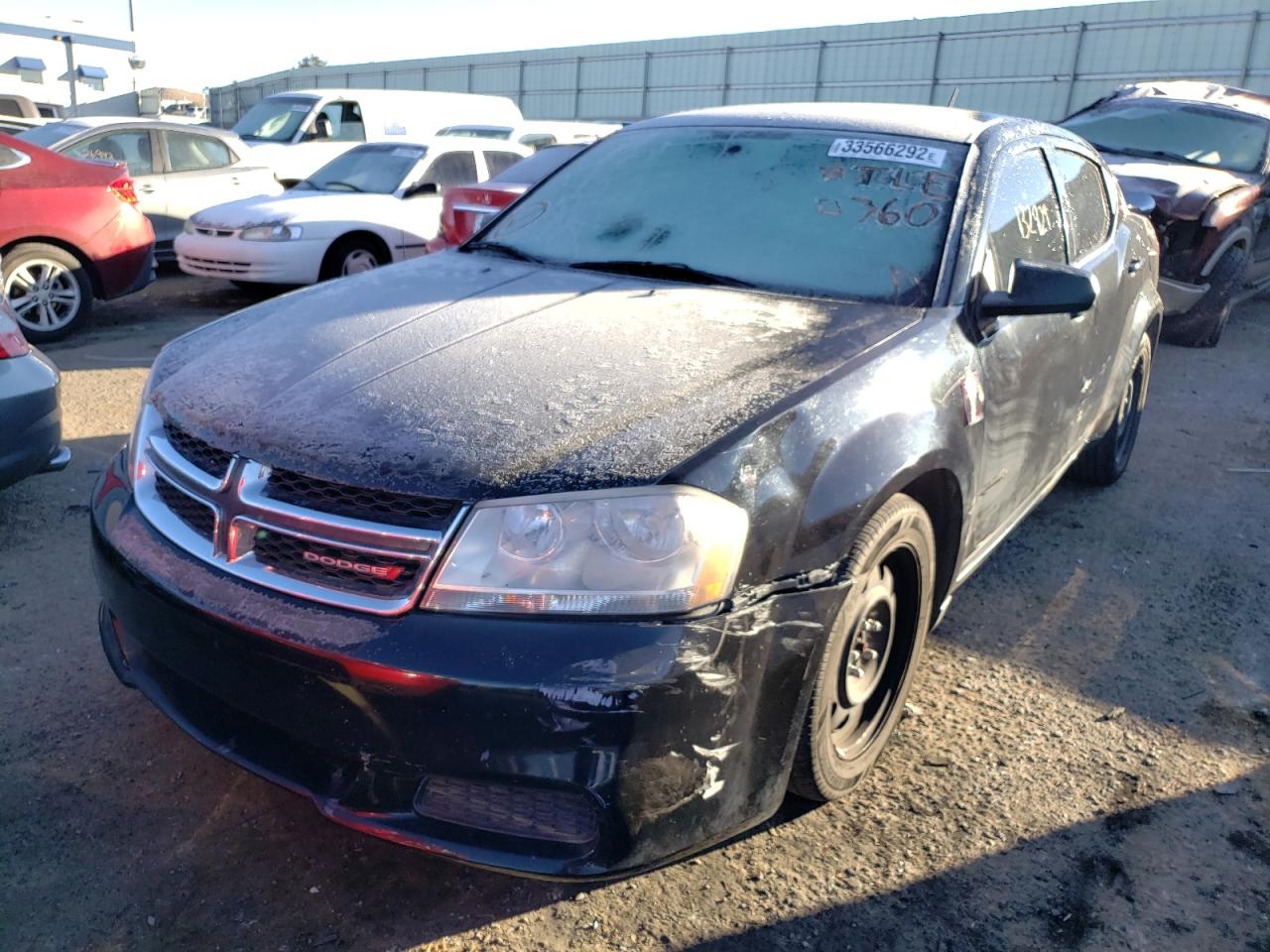 Photo 2 from auction – 2014 DODGE AVENGER SE with VIN 1C3CDZAB6EN215063