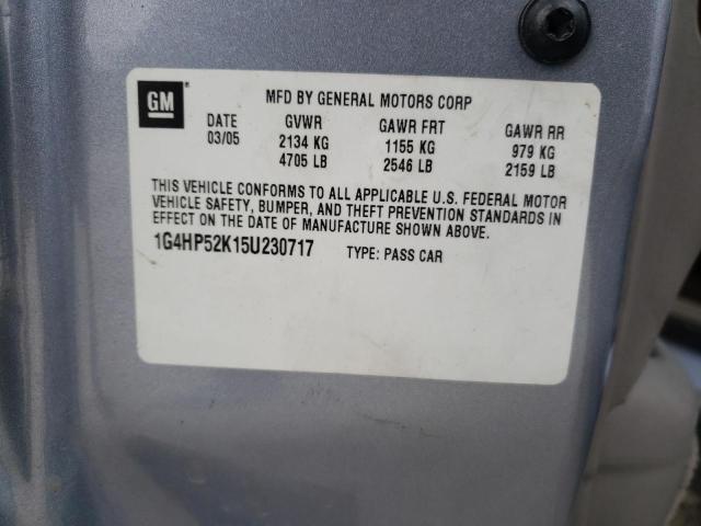 Photo 10 from auction – 2005 BUICK LESABRE LI with VIN 1G4HR54K85U259347
