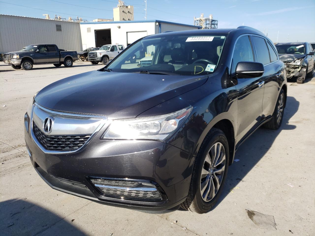 Photo 2 from auction – 2014 ACURA MDX TECHNO with VIN 5FRYD3H45EB020204