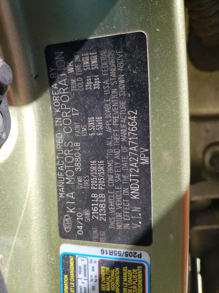 Photo 10 from auction – 2010 KIA SOUL + with VIN KNDJT2A27A7176642