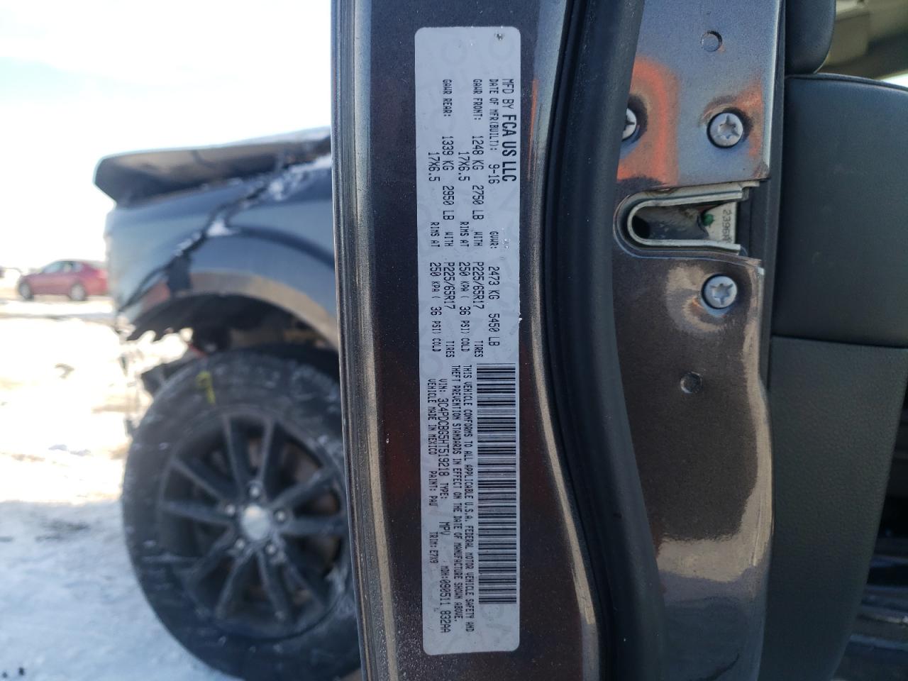 Photo 10 from auction – 2017 DODGE JOURNEY SX with VIN 3C4PDCBG5HT519218