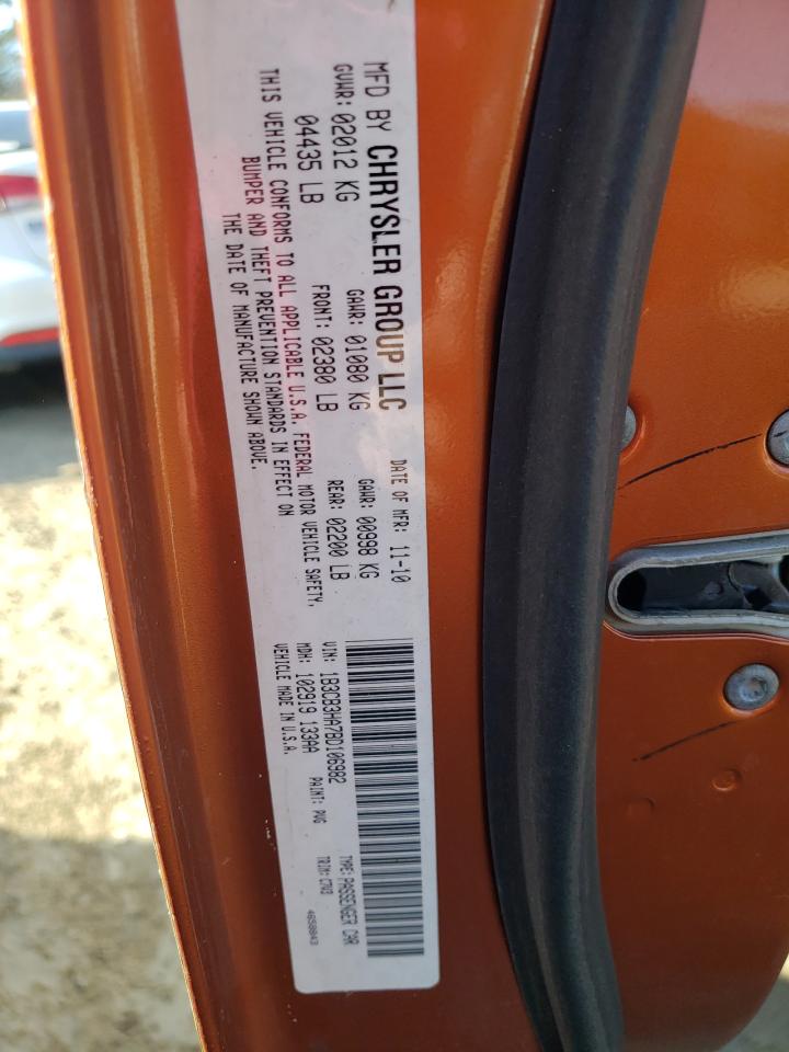 Photo 10 from auction – 2011 DODGE CALIBER MA with VIN 1B3CB3HA7BD106982