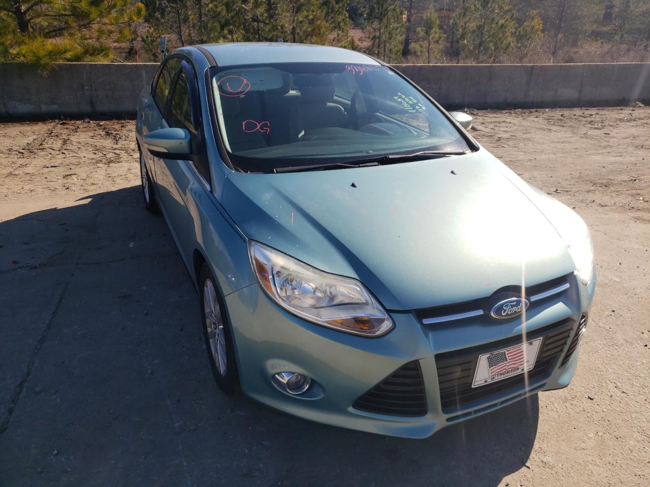 FORD FOCUS SEL 2012 with VIN 1FAHP3H20CL397577 - Photo from auction