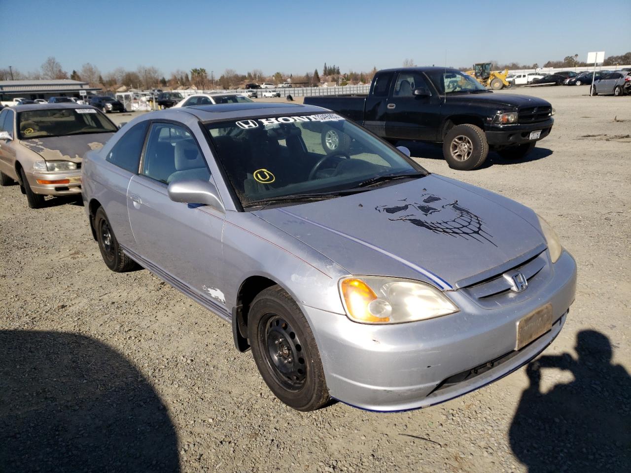 HONDA CIVIC SI 2001 with VIN 1HGEM22951L093343 - Photo from auction