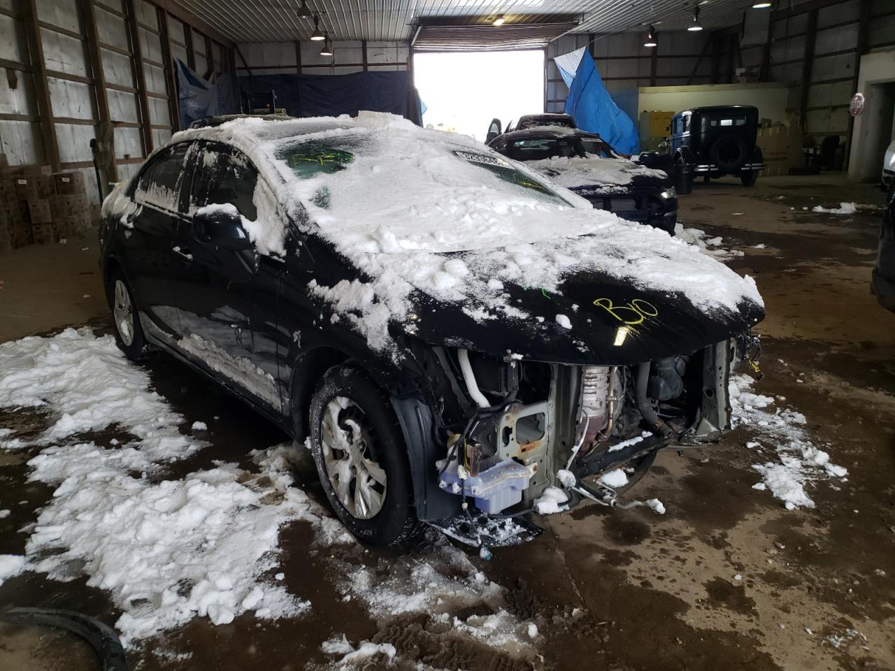 HONDA CIVIC LX 2012 with VIN 19XFB2F55CE033199 - Photo from auction