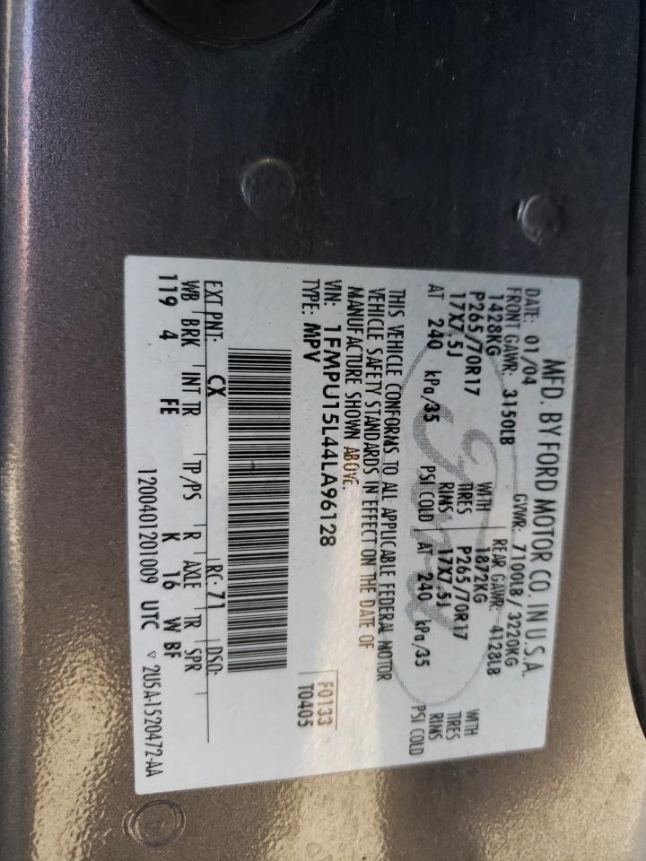 Photo 10 from auction – 2004 FORD EXPEDITION with VIN 1FMPU15L44LA96128