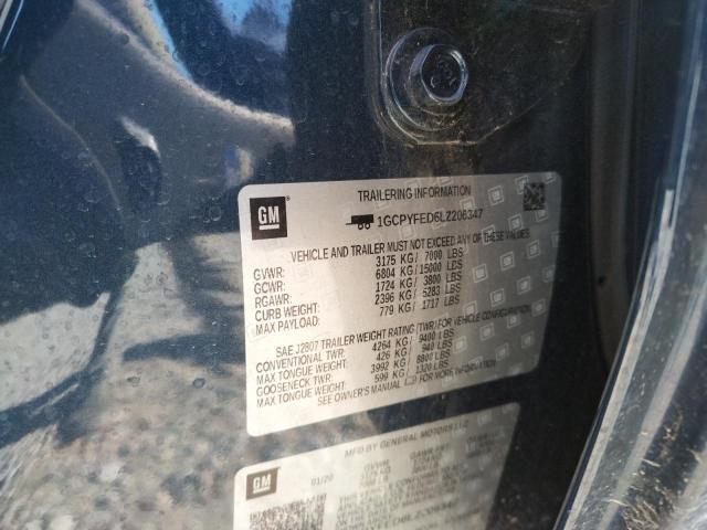 Photo 10 from auction – 2020 CHEVROLET SILVERADO with VIN 1GCPYFED6LZ206347