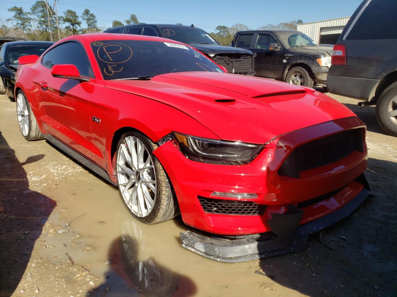 FORD MUSTANG GT 2017 with VIN 1FA6P8CF0H5263405 - Photo from auction
